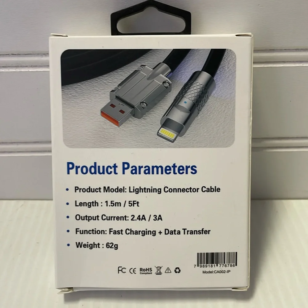 Breeze Link Lightning I Phone 5 ft Phone Cord-NIB